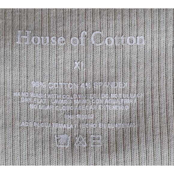 House Of Cotton Womens XL Ribbed Cropped Top Shirt Deer Fawn "Please Go Away" - Picture 6 of 8